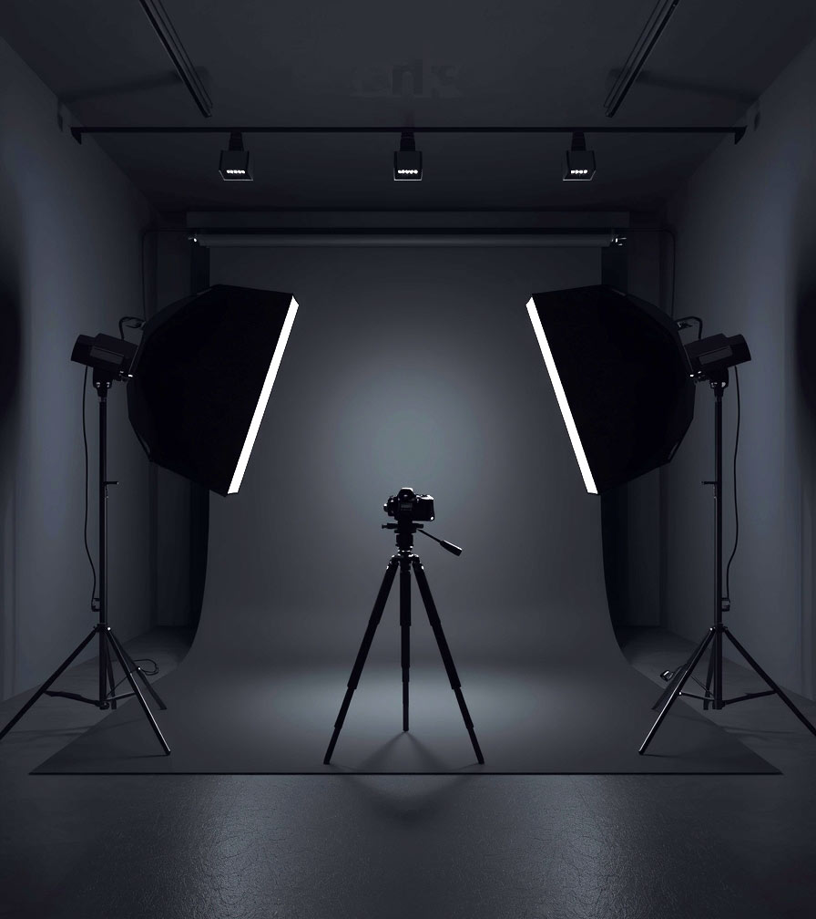 Profesionální fotografický ateliér – osvětlení, pozadí a technika pro focení